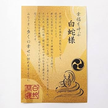 神聖 大白蛇の大守護‼️家屋＆一族守護 大開運 楽天市場】白蛇 カード型 お守り 開運 金運 財運 風水 金色
